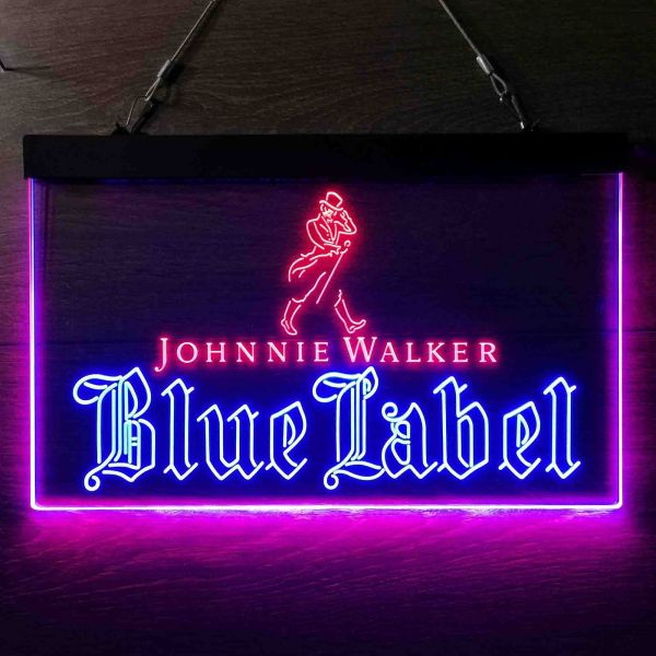 JW Blue Label Dual LED Neon Light Sign